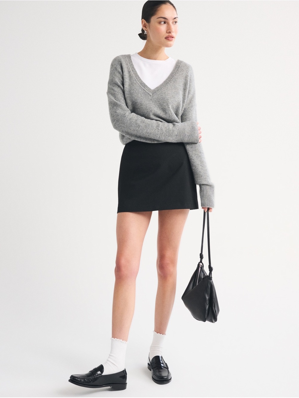 Abercrombie & Fitch Black Scarlett Mini Skort
